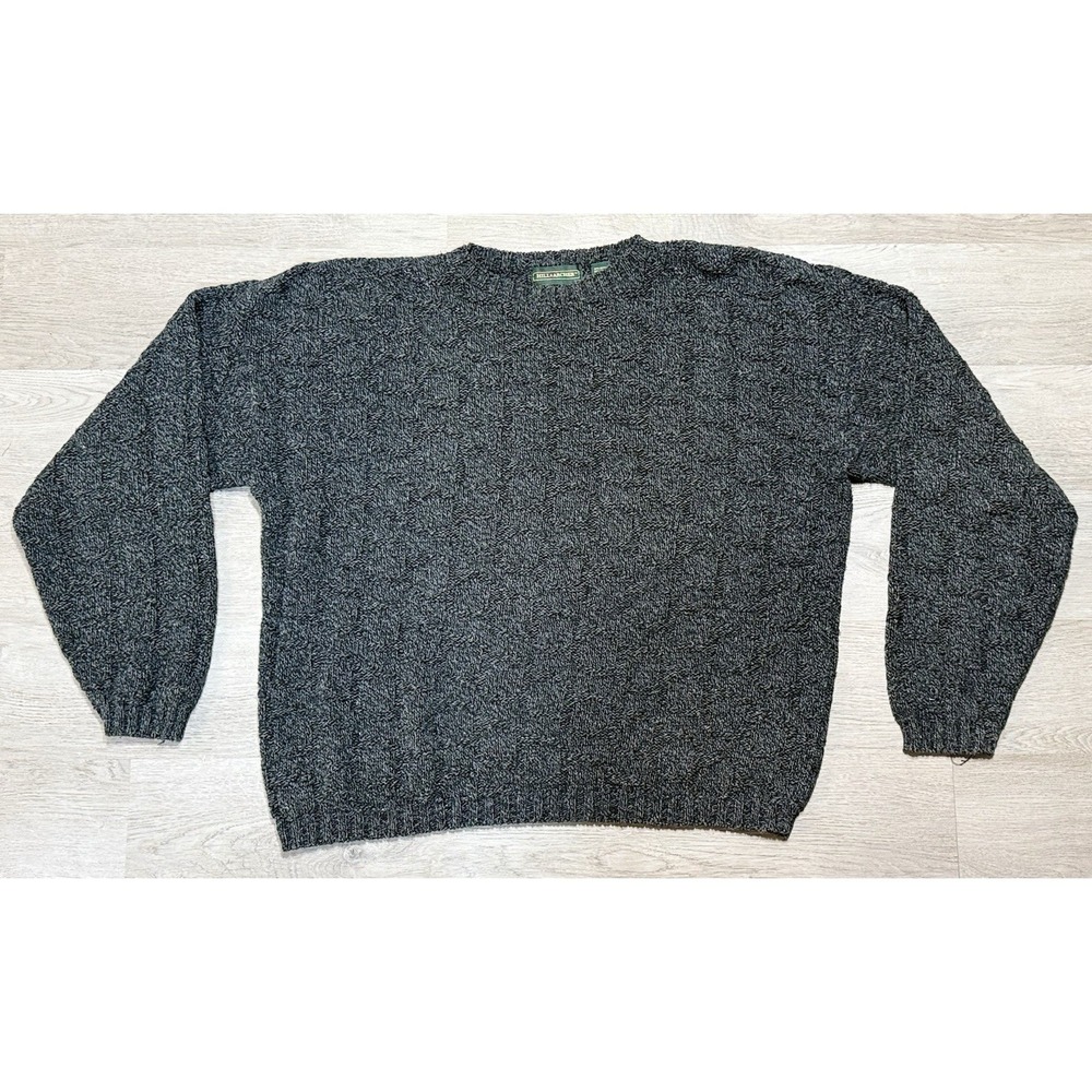 Vintage Hill & Archer Sweater Mens XL Wool Blend Made in USA Pullover 90s Gray - Picture 1 of 8